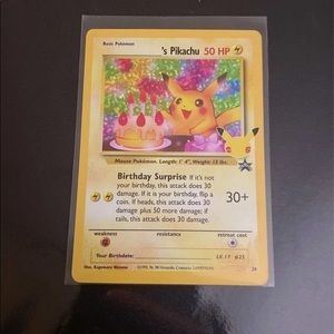Pokemon celebrations Pikachu Birthday Card